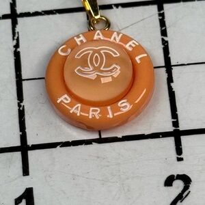 CHANEL Peach Circular Pendant